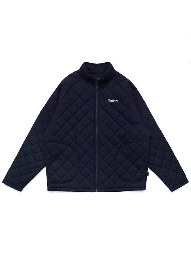 Wiz Collection Wizard Quilted Zip Up Jacket NAVY - MALBON GOLF - BALAAN 1