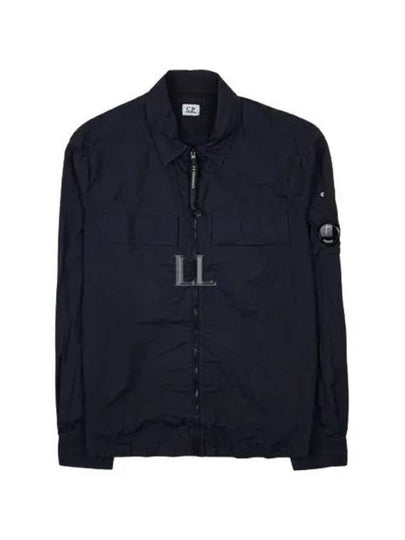 Taylon L Zip-up Long Sleeve Shirt Navy - CP COMPANY - BALAAN 2