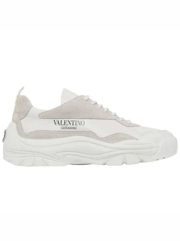 Gumboy Banshee Leather Low Top Sneakers White - VALENTINO - BALAAN 1