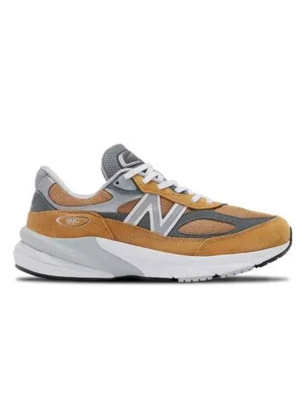 990v6 Workwear Low Top Sneakers Grey Brown - NEW BALANCE - BALAAN 2