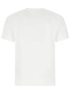 Small Heart Logo Short Sleeve T-Shirt White - AMI - BALAAN 3