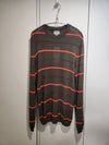 striped crew neck MILITARE SWEATER - ARMANI COLLEZIONI - BALAAN 2