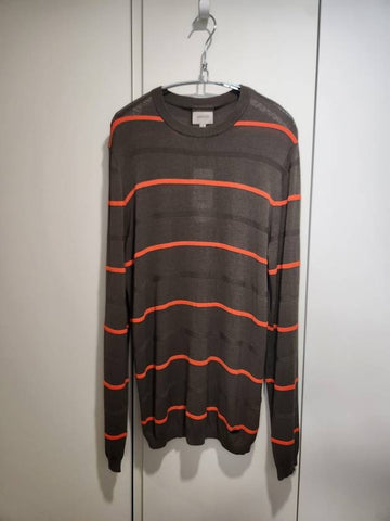 striped crew neck MILITARE SWEATER - ARMANI COLLEZIONI - BALAAN 1