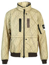 Wappen Geometric Zip-up Jacket Light Khaki - STONE ISLAND - BALAAN 2