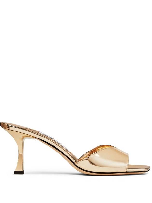 Jimmy Choo Metallic Leather Sky 70 Sandals Shoes - JIMMY CHOO - BALAAN 1