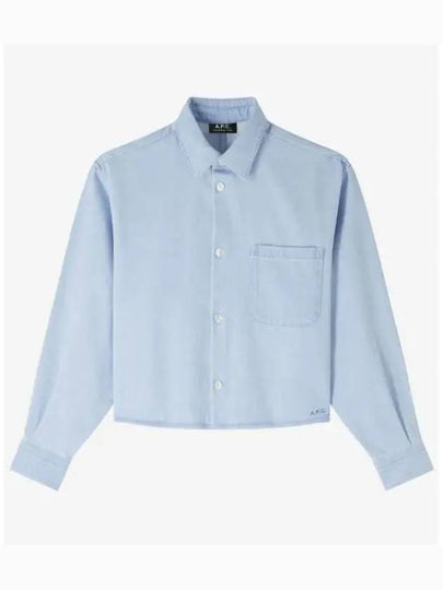 Samantha Denim Long Sleeve Shirt Light Blue - A.P.C. - BALAAN 2