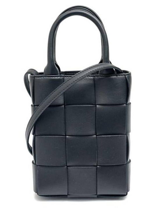 Cassette Mini Tote Black - BOTTEGA VENETA - BALAAN 2