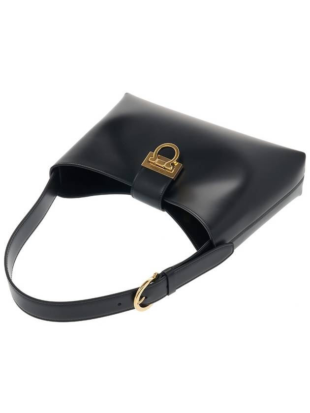 Trifolio Shoulder Bag Black - SALVATORE FERRAGAMO - BALAAN 5