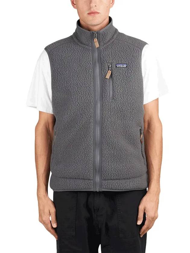 Men's Retro Pile Vest Grey - PATAGONIA - BALAAN 3