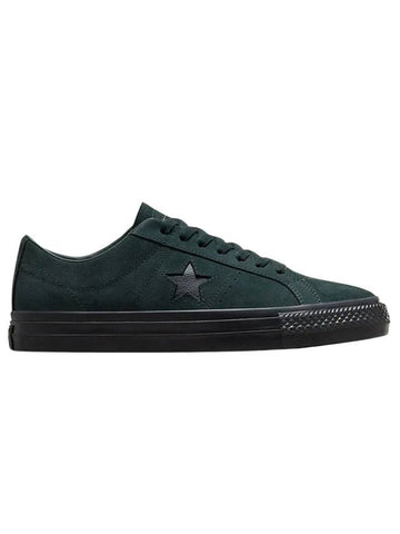 One Star Pro Suede Low Top Sneakers Green - CONVERSE - BALAAN 1