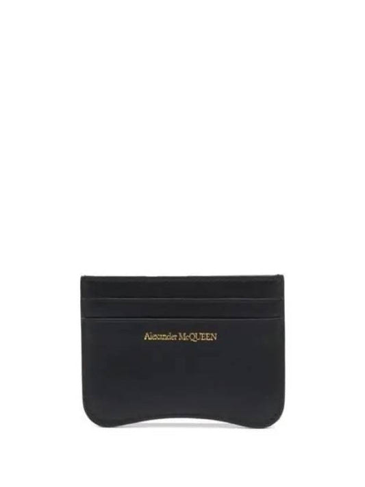 The Seal Card Wallet Black - ALEXANDER MCQUEEN - BALAAN 2