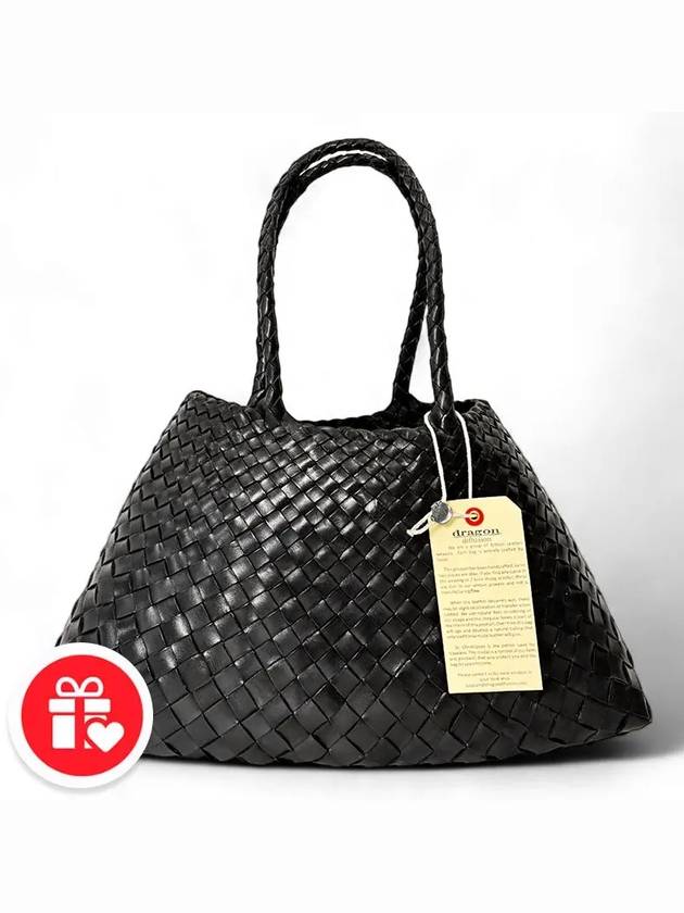 Santa Croce Big Tote Bag Black - DRAGON DIFFUSION - BALAAN 8