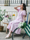 Puff Sleeve Long Dress Pink - METAPHER - BALAAN 5