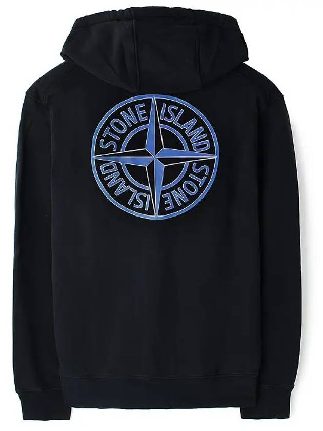 Logo Hoodie Black - STONE ISLAND - BALAAN 3