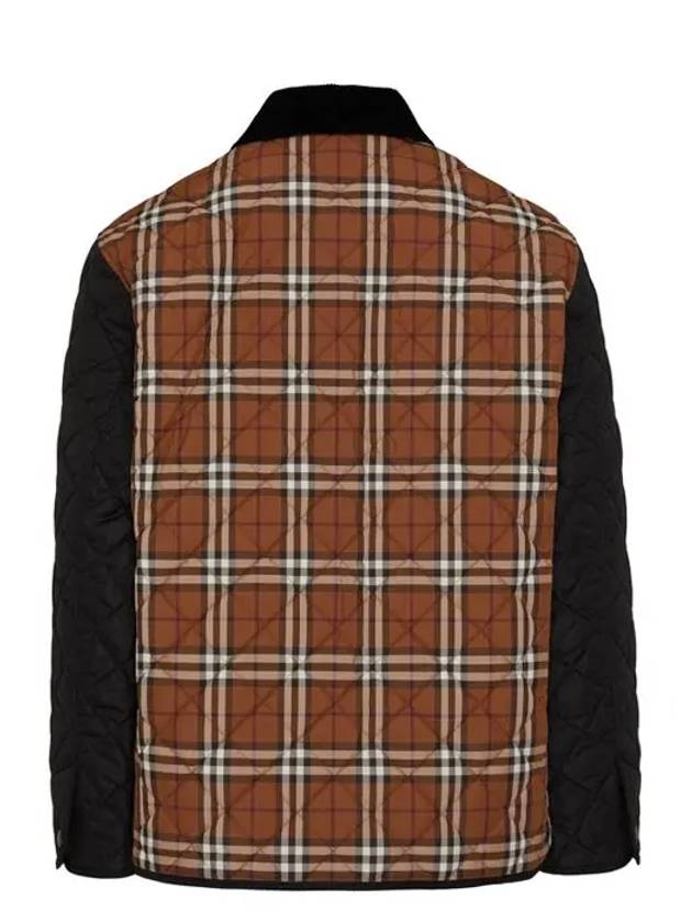 Vintage Check Quilted Jacket Brown - BURBERRY - BALAAN 5