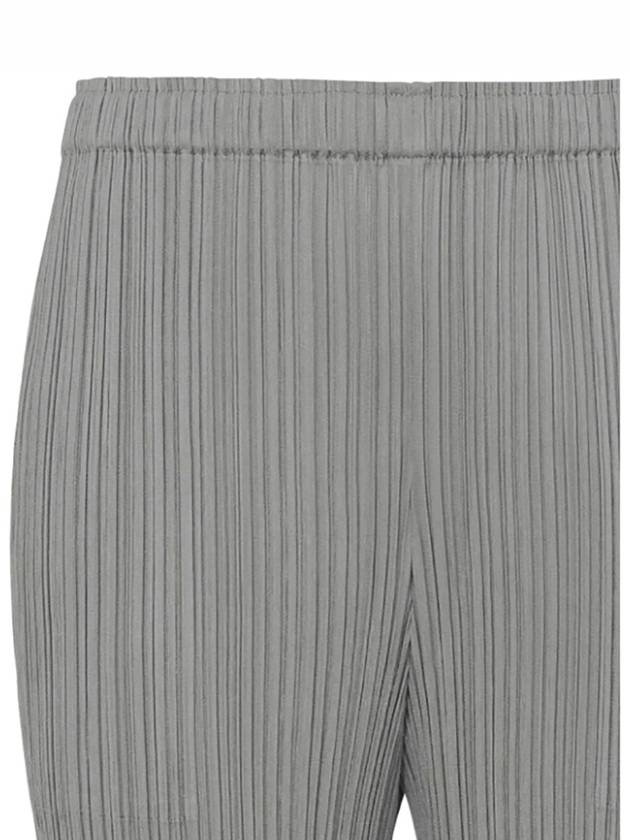 Pleated Basic Straight Pants Grey - ISSEY MIYAKE - BALAAN 4