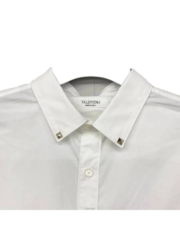 Rockstud Long Sleeve Shirt White - VALENTINO - BALAAN 6