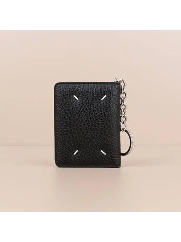 4 Stitch Keyring Card Wallet Black - MAISON MARGIELA - BALAAN 2