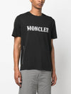 Fragment Logo Short Sleeve T-Shirt Black - MONCLER - BALAAN 3