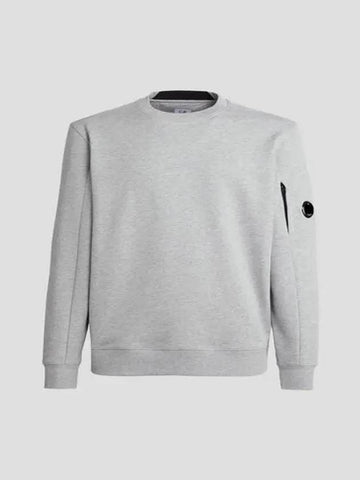 Diagonal raised fleece sweatshirt gray melange 15CMSS022A005086WM93 - CP COMPANY - BALAAN 1