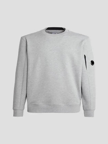 Diagonal raised fleece sweatshirt gray melange 15CMSS022A005086WM93 - CP COMPANY - BALAAN 1