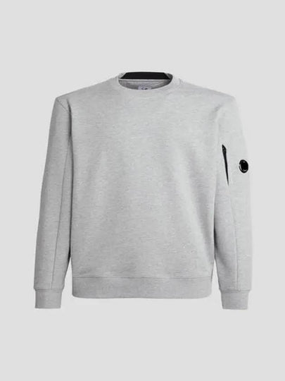 Diagonal Raised Fleece Sweatshirt Grey Melange - CP COMPANY - BALAAN 2