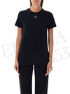 Embroided ORB Peru Short Sleeve T-Shirt Black - VIVIENNE WESTWOOD - BALAAN 4