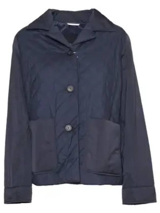 Sacco Pocket Button Polyamide Padding Navy - MAX MARA - BALAAN 1