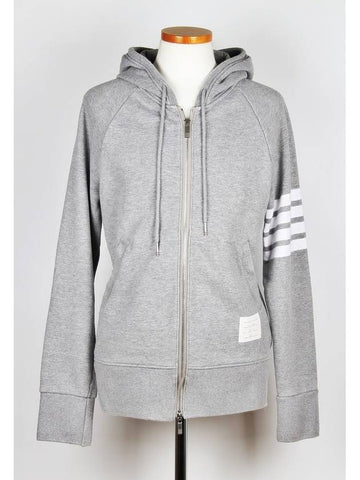 diagonal hood zip up gray 5 - THOM BROWNE - BALAAN 1