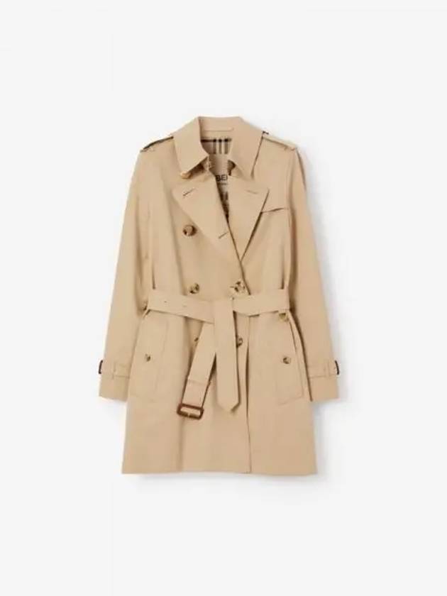 Short Kensington Heritage Trench Coat Beige - BURBERRY - BALAAN 2