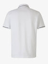 Men's Logo Patch Cotton Short Sleeve Polo Shirt Optical White - MONCLER - BALAAN 3