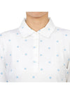 Women'S Star Print Long Sleeve Pk Shirt White - G/FORE - BALAAN 7