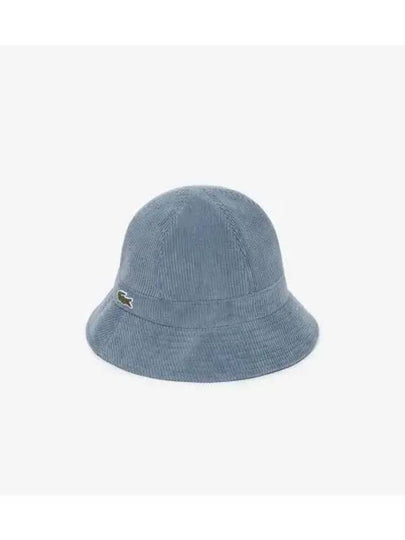 Women s Corduroy Dome Bucket Hat Light Blue - LACOSTE - BALAAN 1