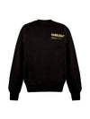 Men's Workshop Logo Print Sweatshirt Black - AMBUSH - BALAAN 1