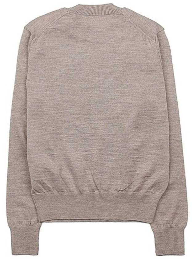 heart logo sweater champagne - AMI - BALAAN 5