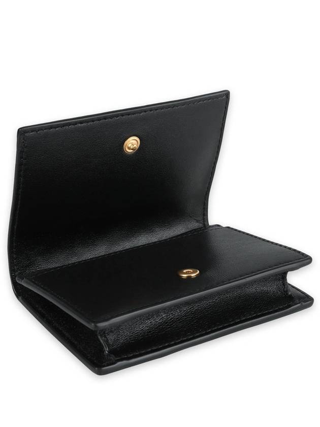 Intrecciato Flap Business Card Wallet Black - BOTTEGA VENETA - BALAAN 4