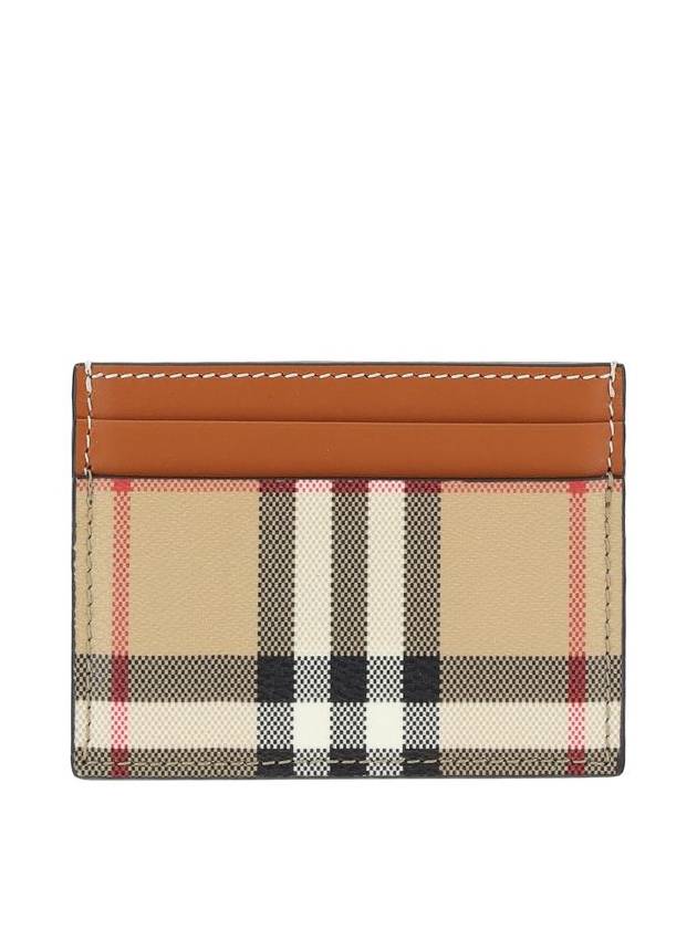 Check Card Wallet Beige - BURBERRY - BALAAN 4