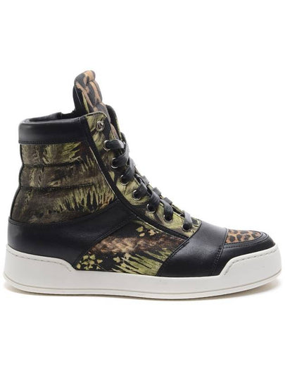 Jungle Printing High Top Sneakers Black - BALMAIN - BALAAN 2