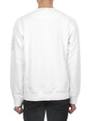 Washing Wappen Arm Logo Round Sweatshirt White - STONE ISLAND - BALAAN 5