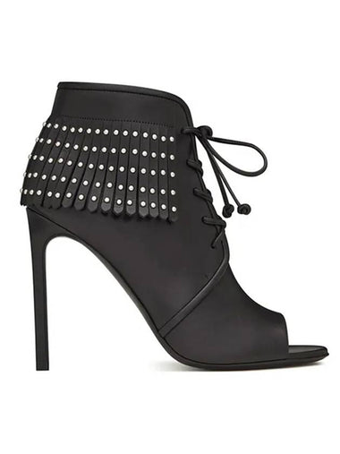 Women's Open Toe Pumps Heels Black - SAINT LAURENT - BALAAN 1