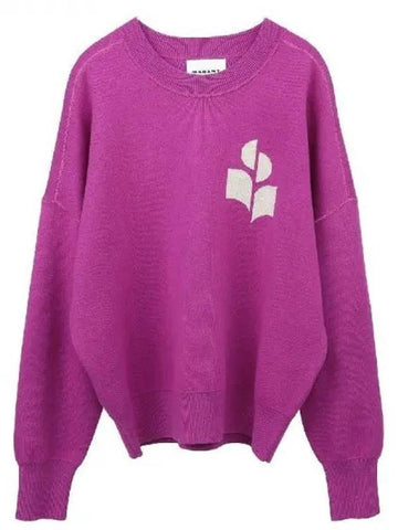 ATLEE logo jacquard crew neck knit - ISABEL MARANT ETOILE - BALAAN 1