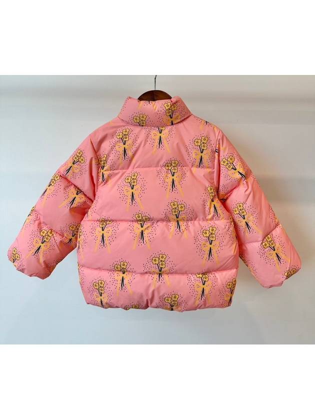 WINTER FLOWERS Puffer Padded Jacket 2471011328 Pink - MINI RODINI - BALAAN 3