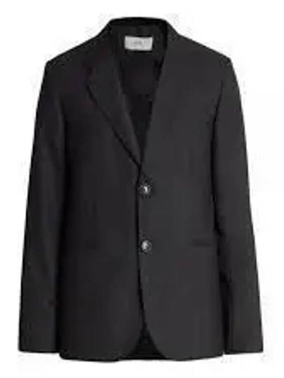 Single Breasted Blazer Jacket Black - AMI - BALAAN 2