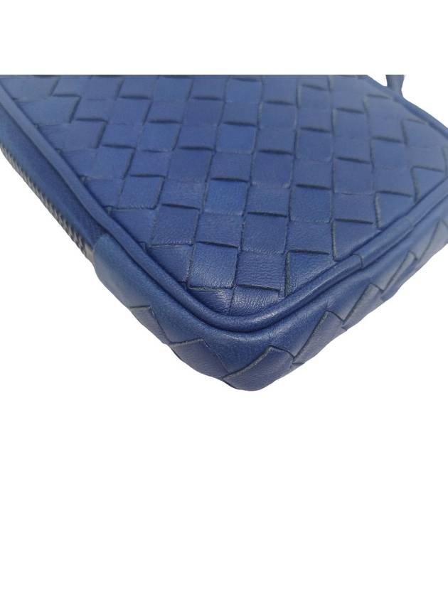 Women s 217589 Intrecciato Navy Zipper Case Necklace Wallet - BOTTEGA VENETA - BALAAN 5