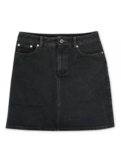 Women's Standard Denim A-Line Skirt Black - A.P.C. - BALAAN 2