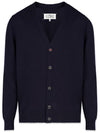 Cashmere Back Stitch Cardigan Navy - MAISON MARGIELA - BALAAN 2