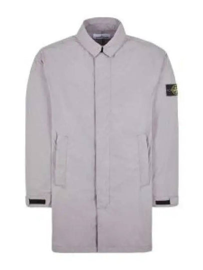 Micro Twill Compass Badge Trench Coat Dove Grey - STONE ISLAND - BALAAN 2