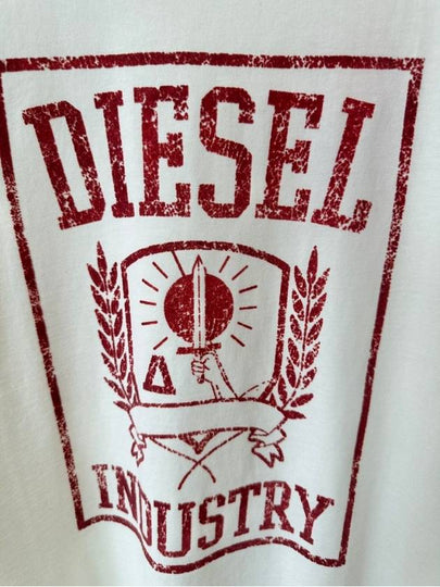 T shirt A06800 0CATM Cream MENS M - DIESEL - BALAAN 2