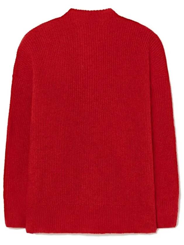 Kids Logo Embroidered Cardigan Red F22109 038FE - THE ANIMALS OBSERVATORY - BALAAN 3