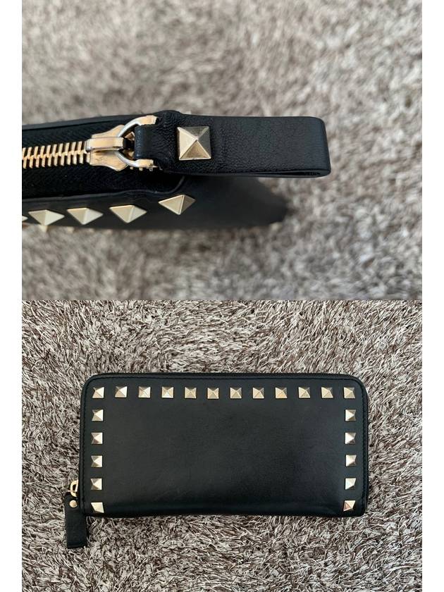 Rockstud 3 fold zipper long wallet - VALENTINO - BALAAN 6